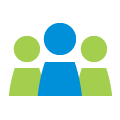 icono de tres personas